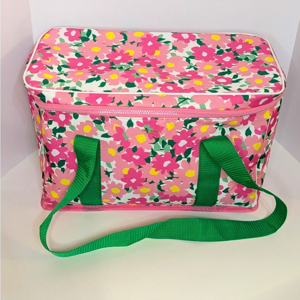 π₯Price Dropπ₯ Kate Spade BIG Insulated Cooler in Vintage Garden Pink Flowers NWT - Picture 3 of 10